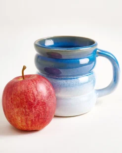 Ombra - Large mug Bubble dark blue light blue