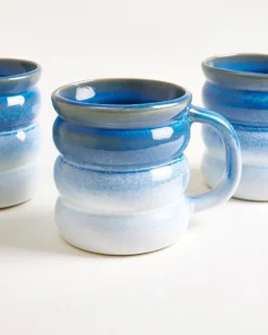 Ombra - Large mug Bubble dark blue light blue