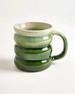 Ombra - Large mug Bubble green dark green