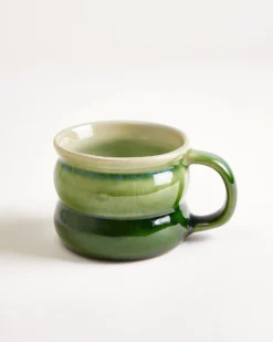 Ombra - Small mug Bubble green dark green