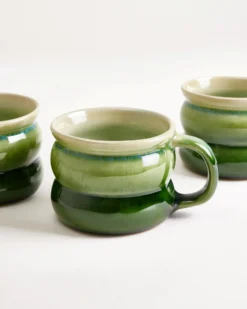 Ombra - Small mug Bubble green dark green