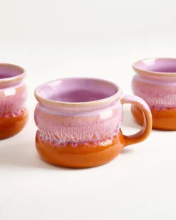 Ombra Tasse klein bubble rosa orange 6er-Set