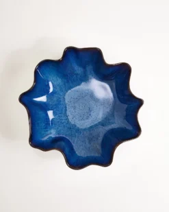 Pérola Shell - Servingbowl dark blue