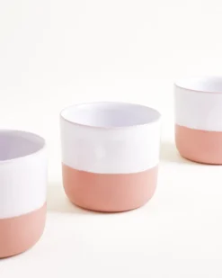 Seda Becher klein rosé weiß 6er-Set