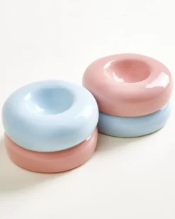 Seia Egg Cups, Light Pink and Light Blue, Set of 4