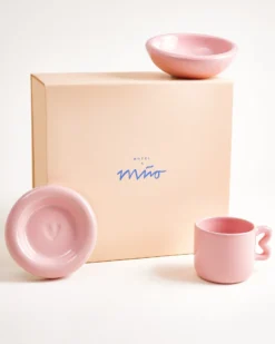 Seia Geschenk-Set Herz rosa 3-teilig