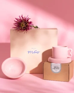 Seia Geschenk-Set Herz rosa 3-teilig