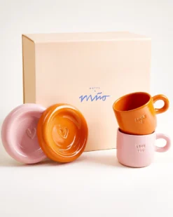 Seia - Gift set Love Smile pink orange 3 pieces