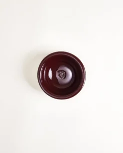 Seia Müslischale klein Herz burgund