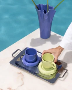 Seia mug & saucer cornflower