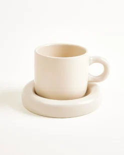 Seia mug & saucer sand