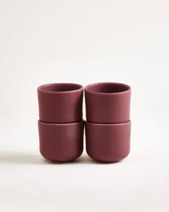 Sereno Becher klein bordeaux 4er-Set