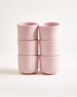 Sereno Becher klein rosa 6er-Set