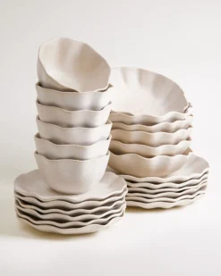 Sintra Geschirr-Set shell sand 24-teilig