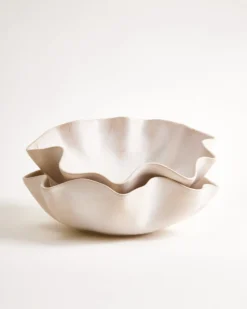 Sintra - Large Serving bowl Shell sand