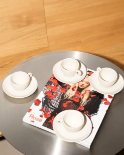 Sintra - Small cappuccino cup & saucer classic sand Set of 4