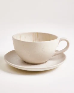 Sintra Teacup & Large Saucer classic sand