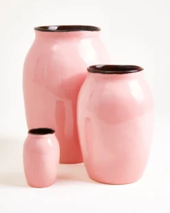 Sombra vase L pink brown
