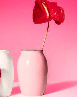 Sombra vase M pink brown