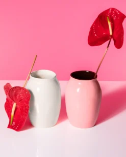 Sombra vase M pink brown
