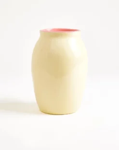 Sombra - Vase M yellow pink