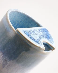 To-Go Becher klein hellblau weiß 2er-Set
