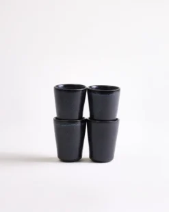 Turmalina - Set of 4 Espressocups black