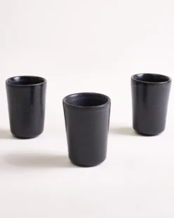 Turmalina - Set of 6 Espressocups black