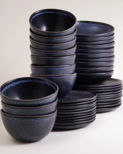 Turmalina - Tableware set black 40 pieces