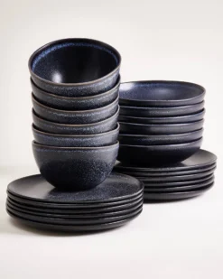 Turmalina - Tableware set black 24 pieces