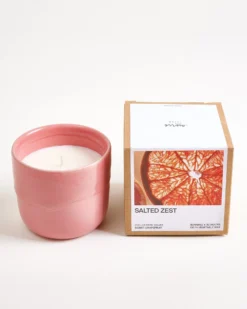 Velar Scented candle Salted Zest Pink