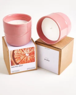 Velar Scented candle Salted Zest Pink
