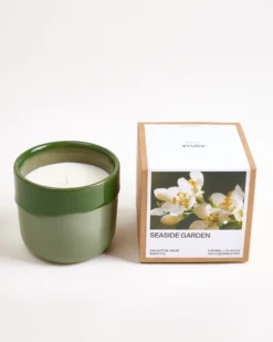 Velar - scented candle "Seaside Garden" dark green